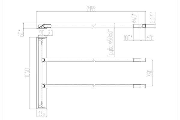 Планка шурующая ТШПМ 2.5 чертеж